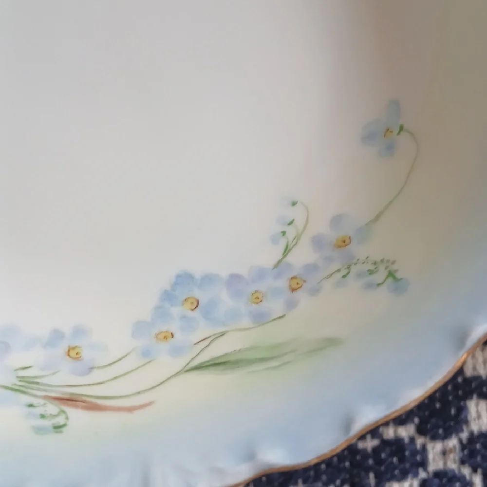 Rosenthal German Porcelain Bavaria Forget-me-nots Bowl 5.5